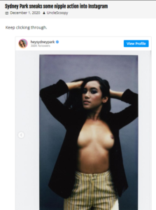 grouchyeditor.com Sydney Park nude